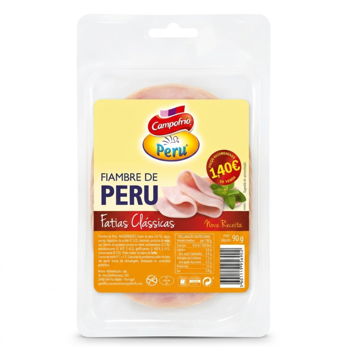 Fiambre Perú Fatias Clássicas Campofrio