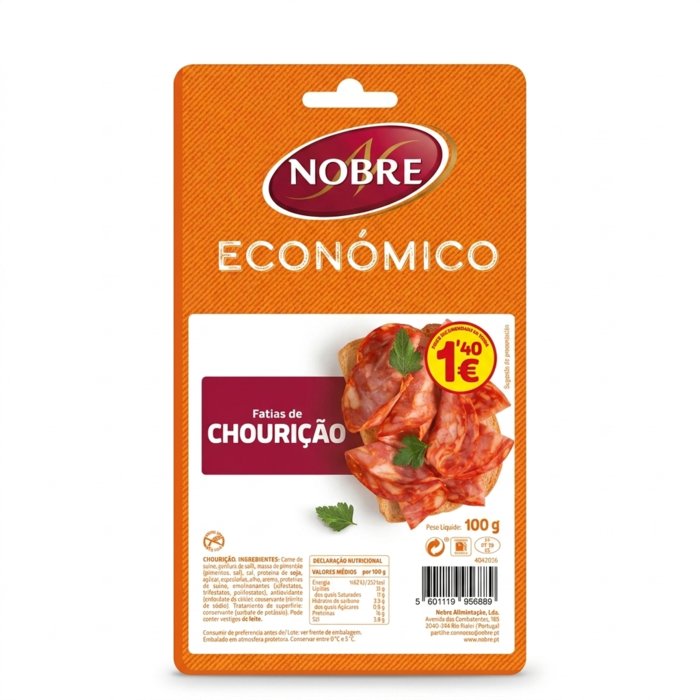 Chourição Fatias Nobre