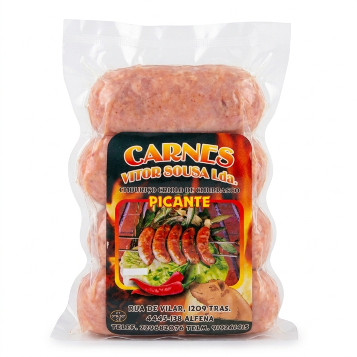 Chouriço  Crioulo Picante (unidades de +/-200gr)