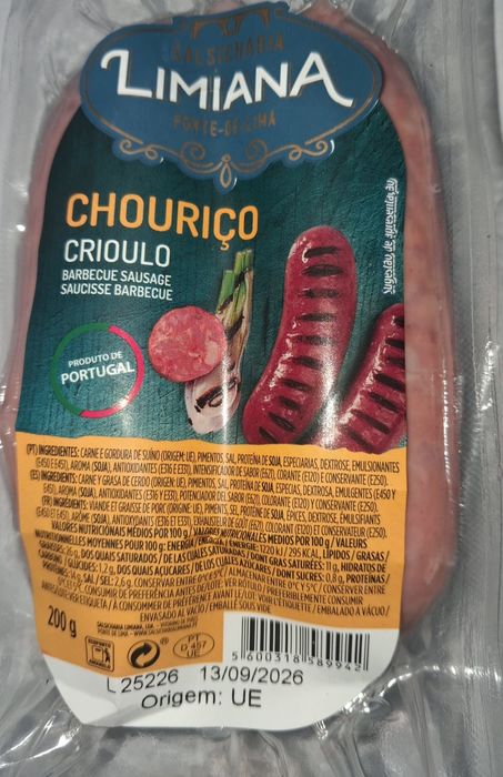 Chouriço Crioulo 200g Limiana