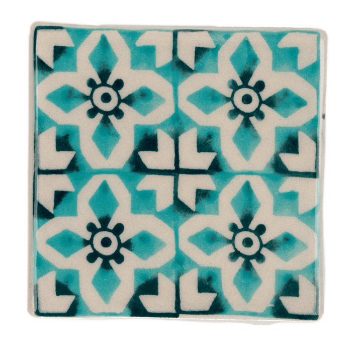 Azulejo em Cerâmica - Estrela Verde