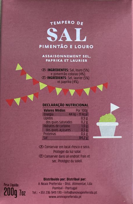 Tempero de Sal com Pimentão e Louro
