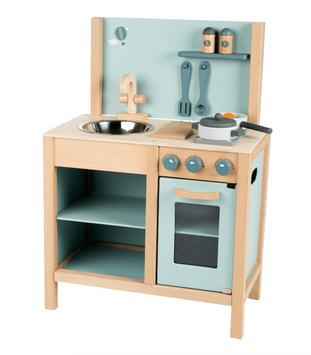 Cozinha de brincar em madeira - Verde 