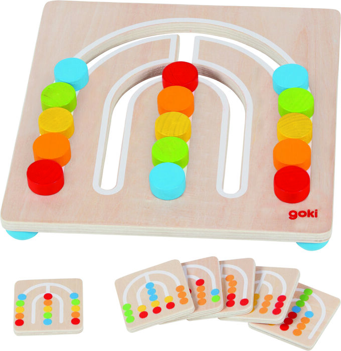 tabela de aprendizagem de cores arco iris