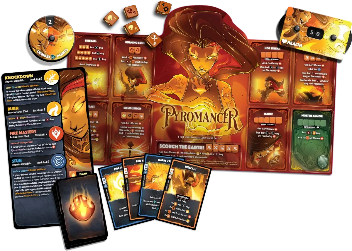 Dice Throne: Pyromancer