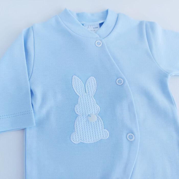 Babygrow Trespasse em Algodão Azul - Little Bunny