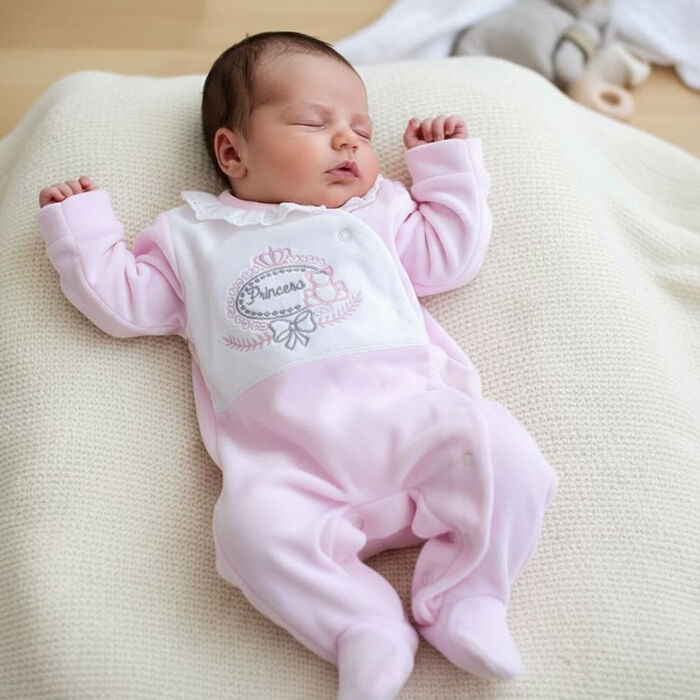 Babygrow de Veludo - Princesa