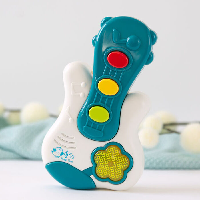 Guitarra musical com melodias e luzes