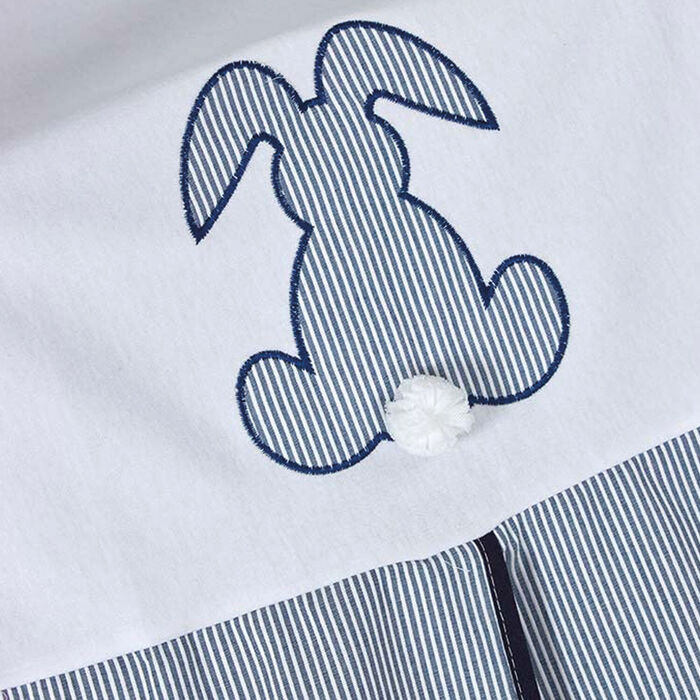 Fralda Estampada Cadeira Bebé (Grupo 0) Coelho com Pompom