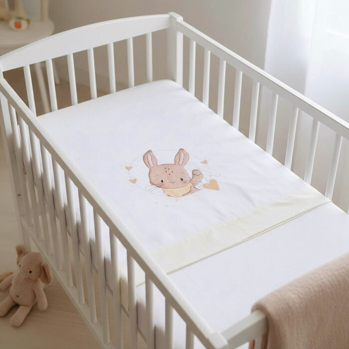 Jogo Cama Bebé Flanela - Coelho Malandreco