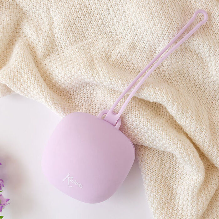 Porta Chupetas Silicone - Lavanda