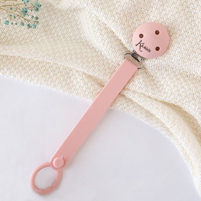 Prende Chupetas Silicone - Rosa
