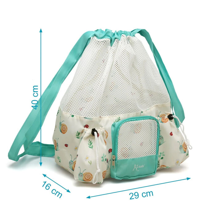 Saco de praia 10L - Caracóis - Bege
