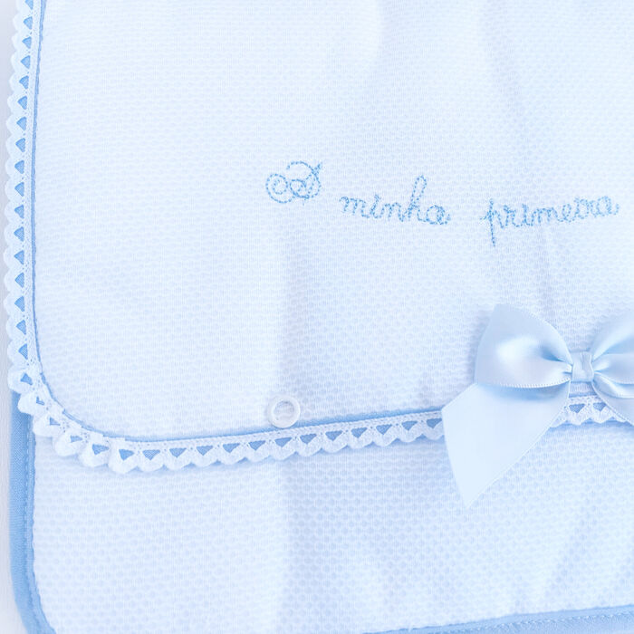 Bolsa - A minha primeira roupinha - Azul