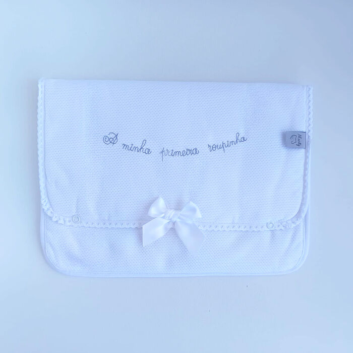 Bolsa - A minha primeira roupinha - Branco