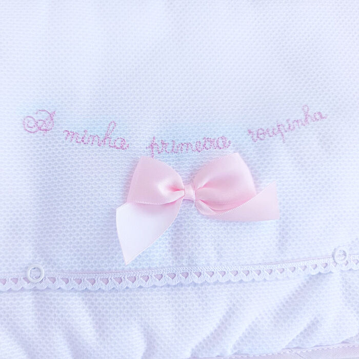 Bolsa - A minha primeira roupinha - Rosa