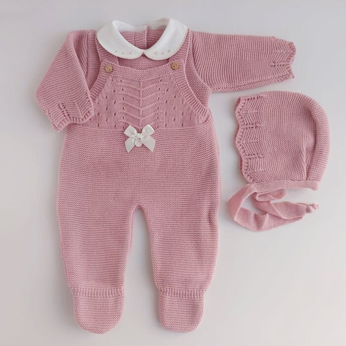 Saída de maternidade Little Bird - Rosa Velho