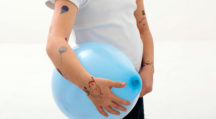Blue ballon x5