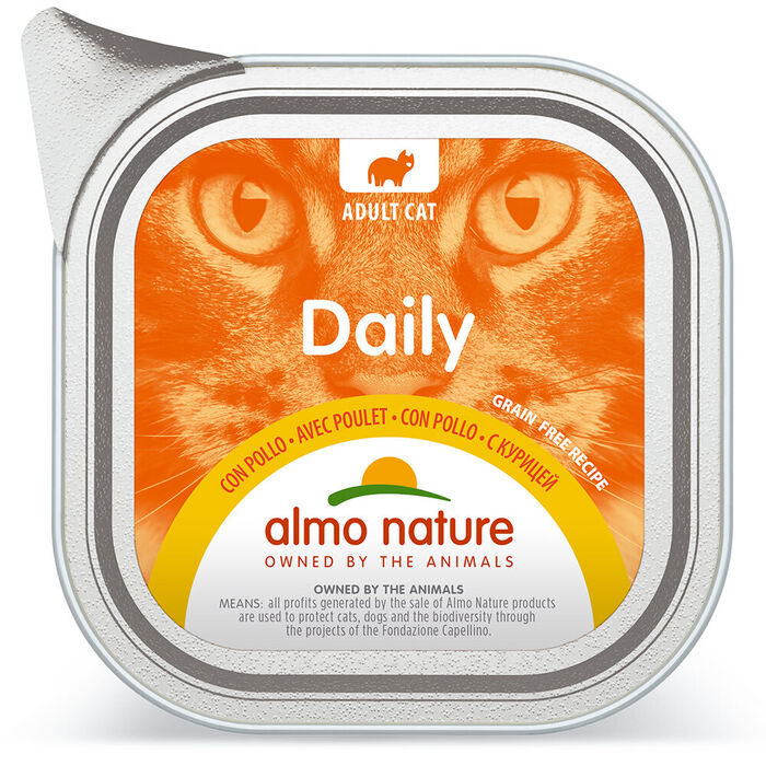 Almo Cat Daily - Frango (Terrina 100 Gr) - 8 Unid.