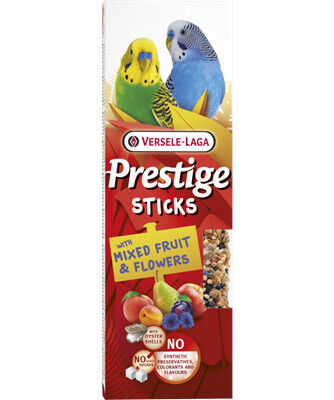 Prestige Sticks Small Parakeets With Mixed Fruit & Flowers - 2 Un 60 G