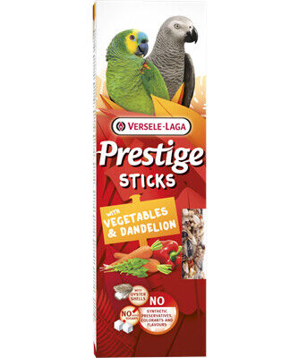 Prestige Sticks Parrots With Vegetables & Dandelion - 2 Un 140 G