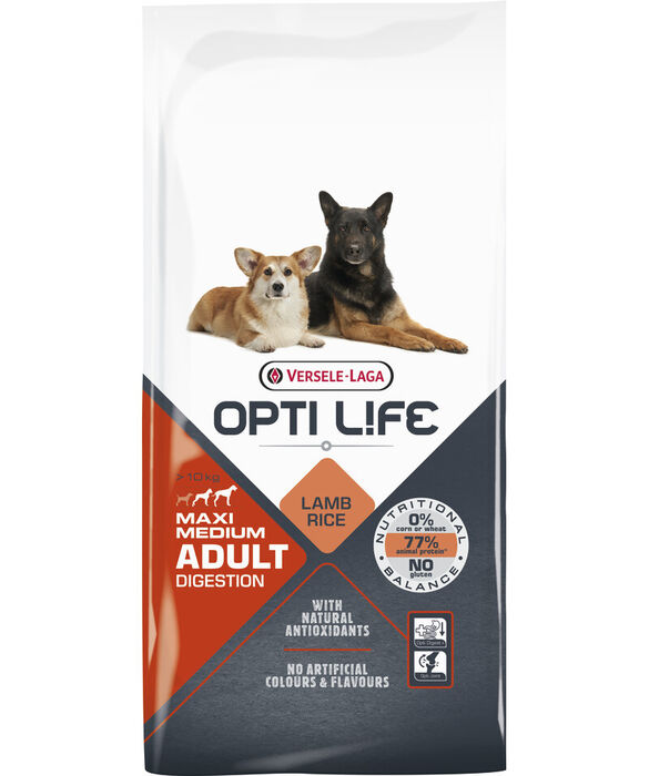 Opti Life Adult Digestion Medium & Maxi 12.5 Kg