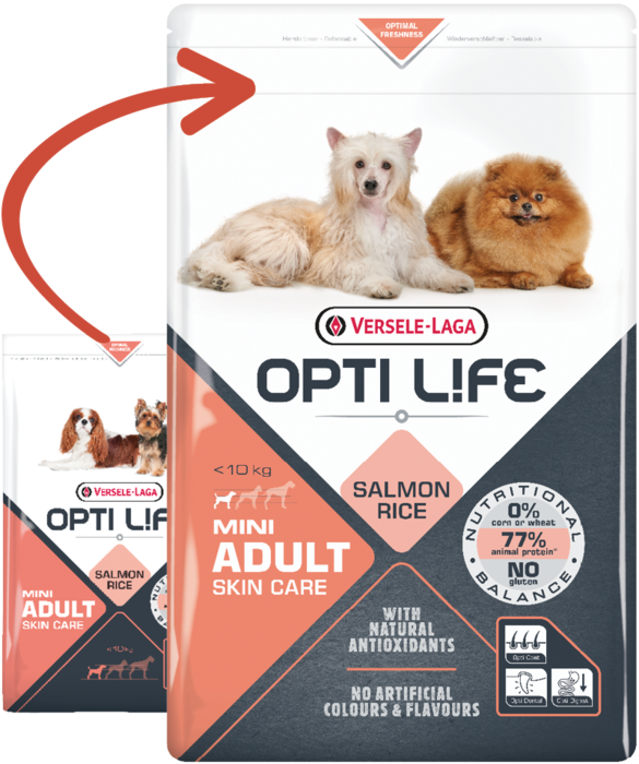 Opti Life Adult Skin Care Mini 2.5 Kg