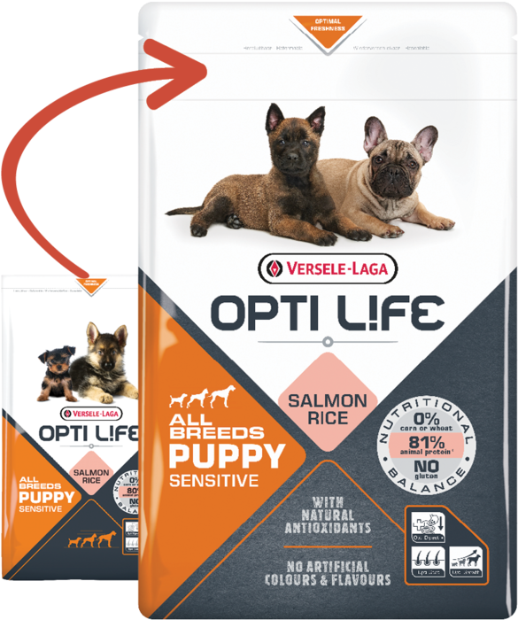 Opti Life Puppy Sensitive All Breeds 2.5 Kg