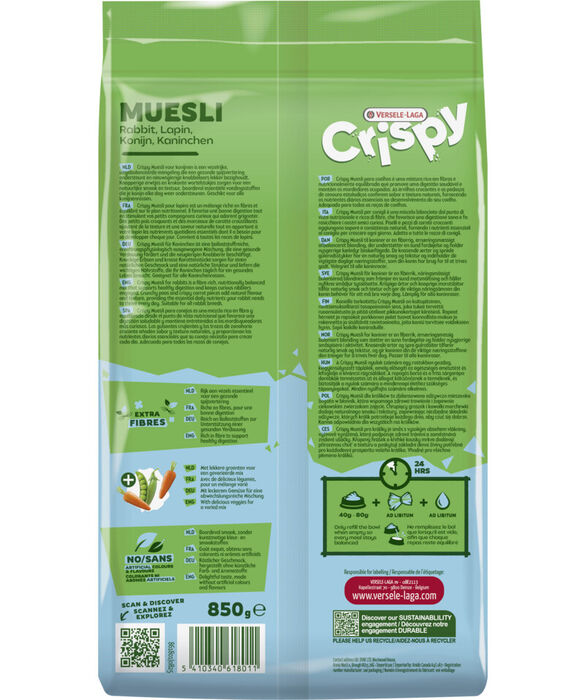Crispy Muesli Rabbit 9 Kg