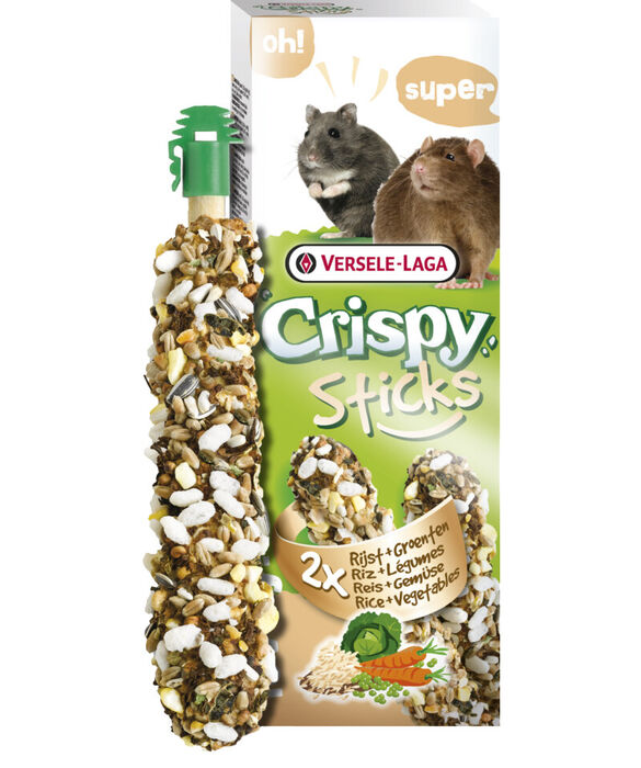 Barr.Hamster/Rato Arroz&Vegetais 2 Un - 110 G