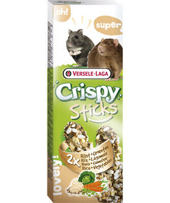 Barr.Hamster/Rato Arroz&Vegetais 2 Un - 110 G