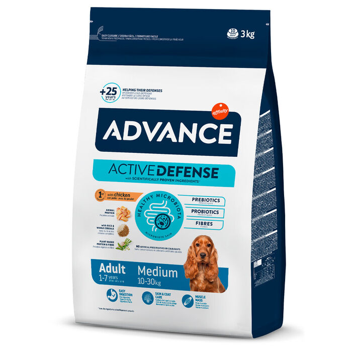 Adv Cão Medium Adulto Frango & Arroz 3 Kg