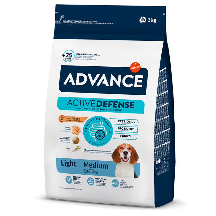 Adv Cão Medium Light Frango & Arroz 3 Kg