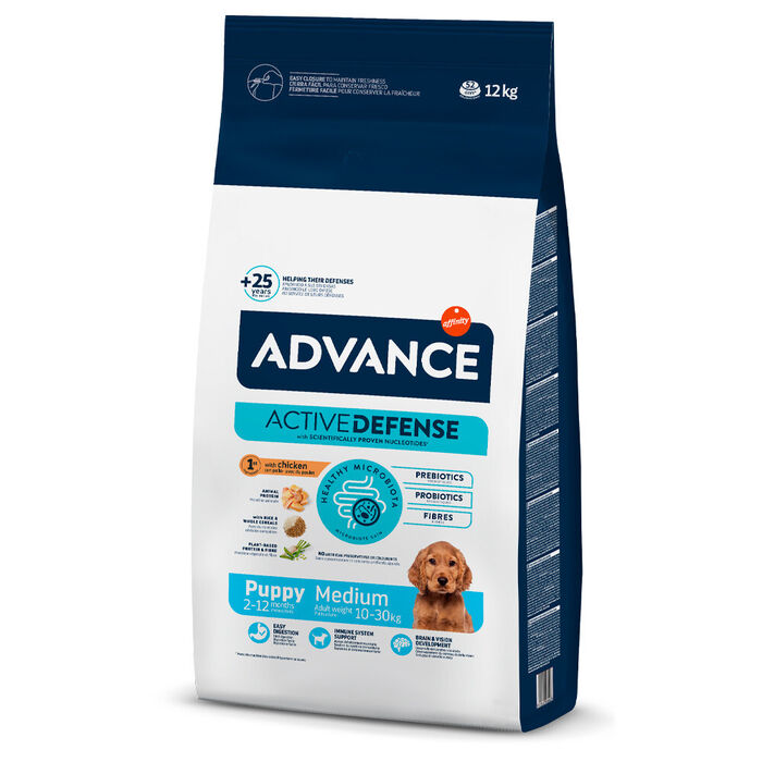 Adv Cão Medium Puppy Frango & Arroz 12 Kg