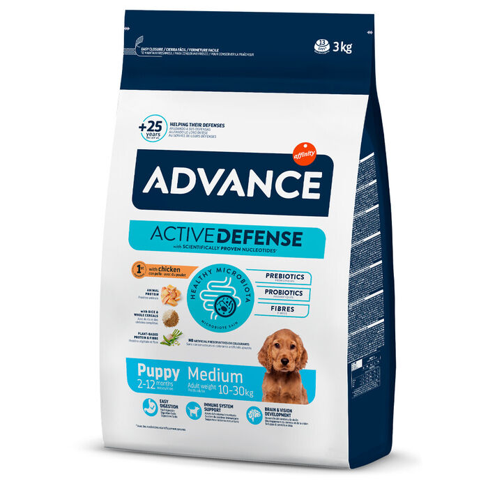 Adv Cão Medium Puppy Frango & Arroz 3 Kg