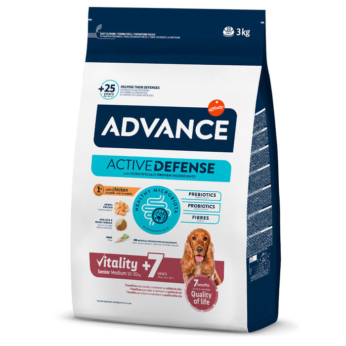 Adv Cão Medium Senior Frango & Arroz 3 Kg