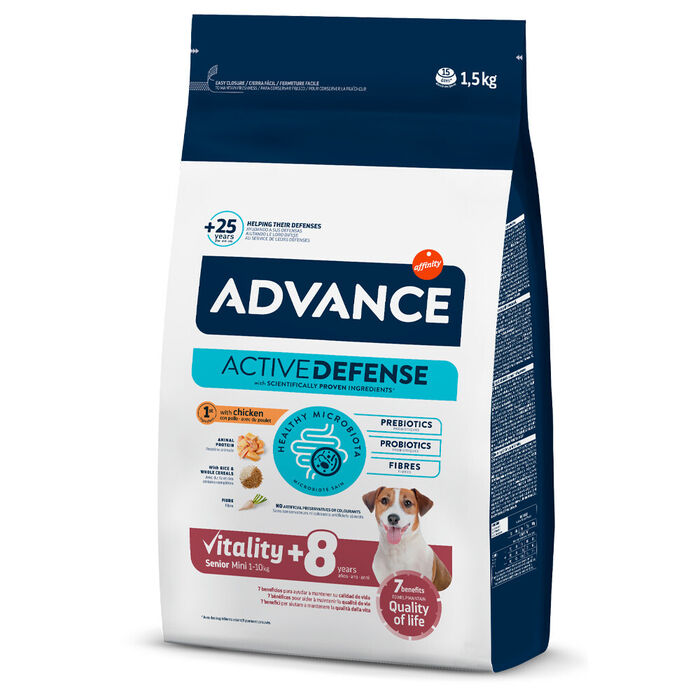 Adv Cão Mini Senior Frango & Arroz 1,5 Kg