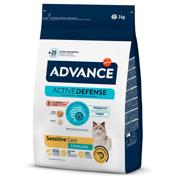 Adv Gato Sterilized Sensitive Salmão & Arroz 3 Kg