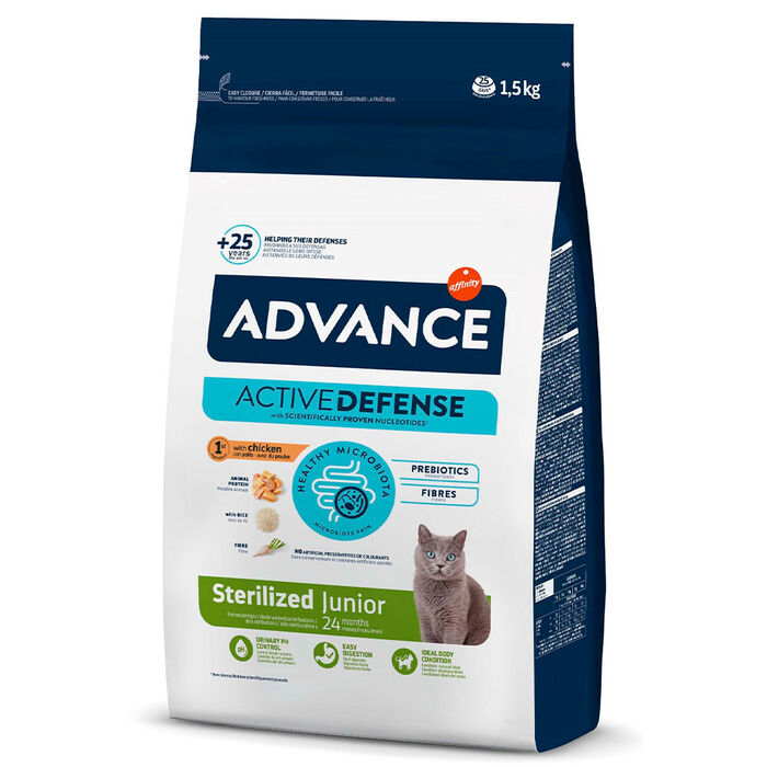 Adv Gato Junior Sterilized Frango & Arroz 1,5 Kg