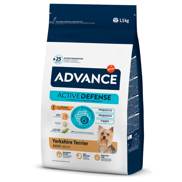 Adv Cão Yorkshire Terrier Frango & Arroz 1,5 Kg