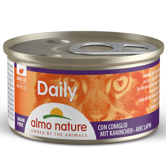 Almo Cat Daily - Mousse Coelho (Lata 85 Gr) - 24 Unid.
