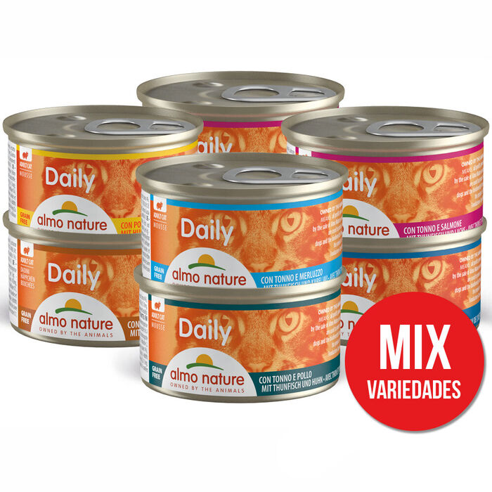 Almo Cat Daily - Sortido (Lata 85 Gr) - 24 Unid.