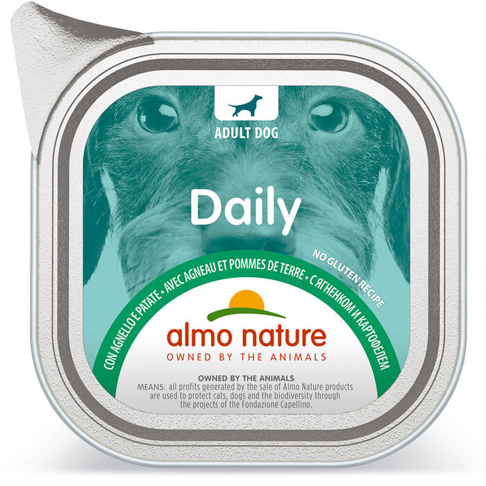 Almo Dog Daily - Cordeiro E Batata (Terrina 100 Gr) - 32 Un.