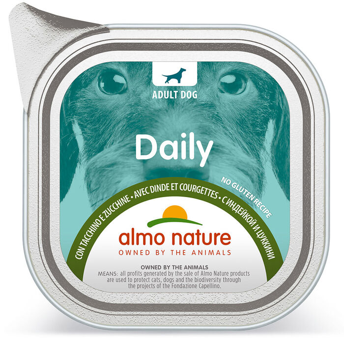 Almo Dog Daily - Peru E Curgete (Terrina 100 Gr) - 32 Unid.