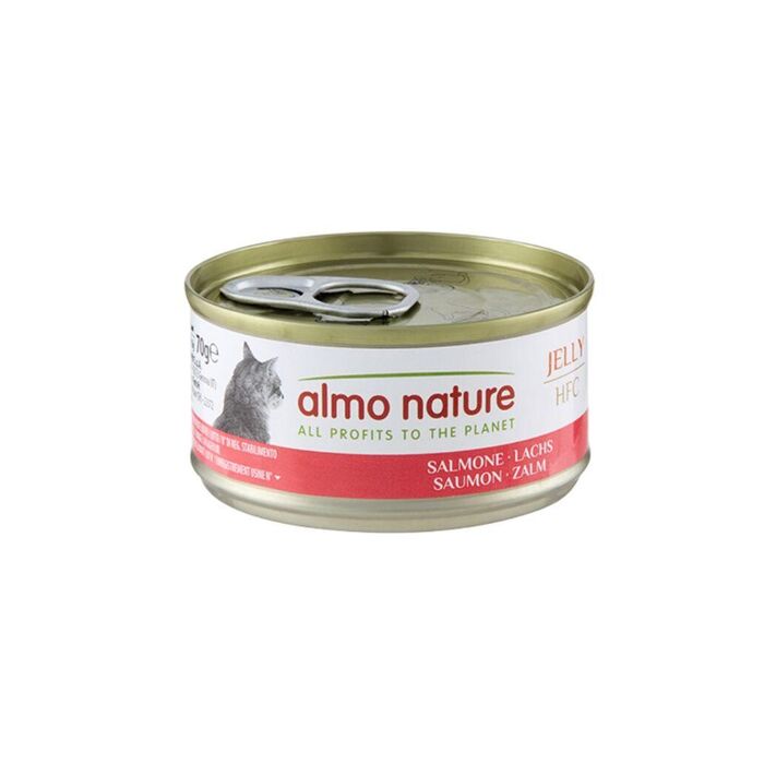 Hfc Cat Jelly - Salmao (Lata 70 Gr) - 6 Unid.