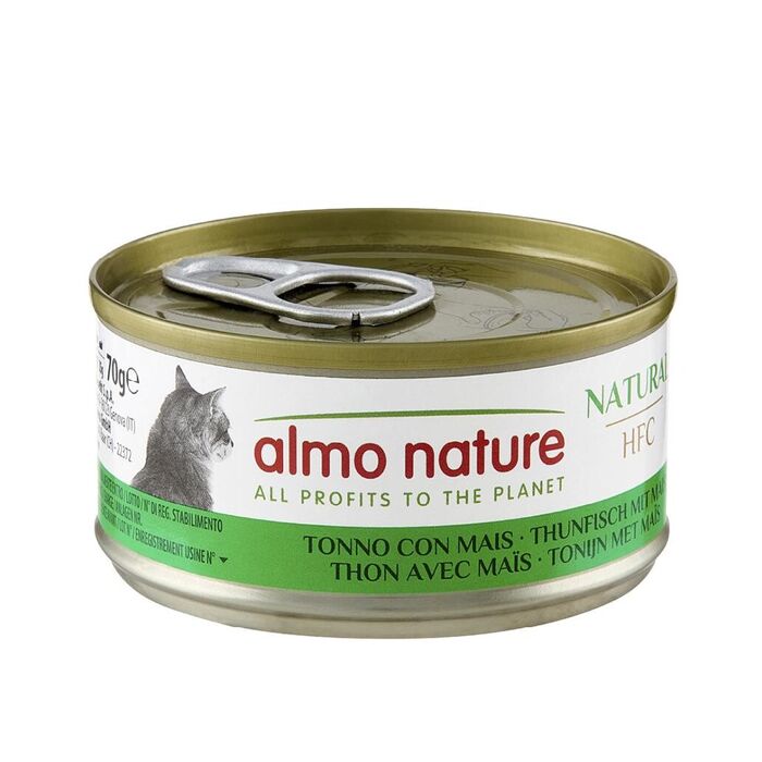 Hfc Cat Natural - Atum E Milho Doce (Lata 70 Gr) - 6 Unid.