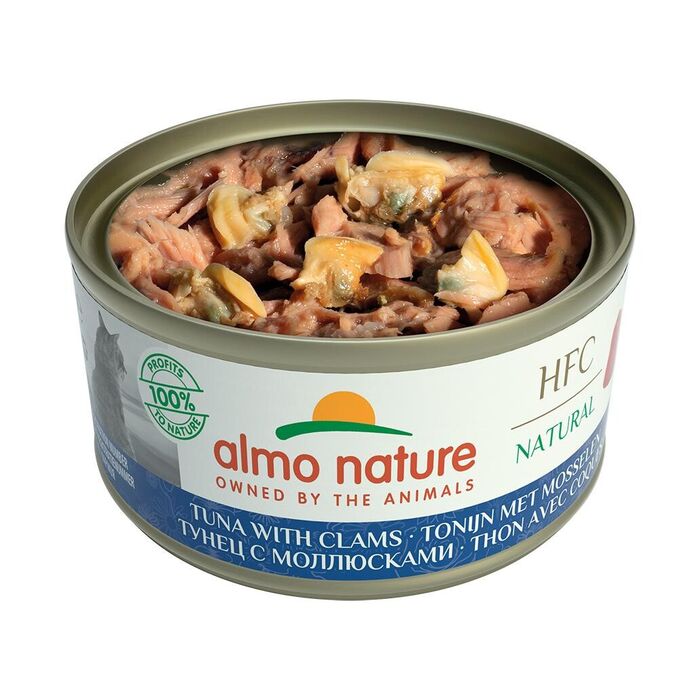 Hfc Cat Natural - Atum E Ameijoa (Lata 70 Gr) - 6 Unid.