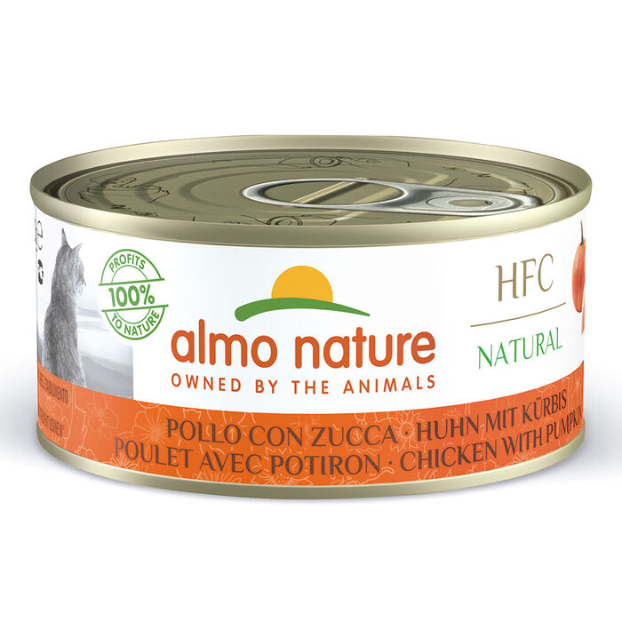 Hfc Cat Natural - Frango C/ Abobora (Lata 150 Gr)