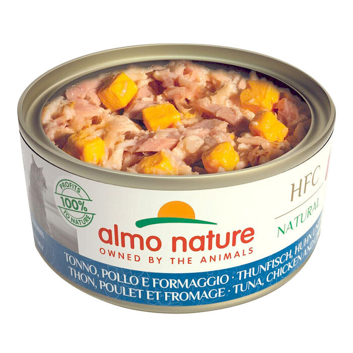 Hfc Cat Natural - Atum-Frango-Queijo (Lata 150 Gr)