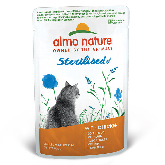 Almo Cat Functional Steril. -Frango (Saqueta 70 Gr) - 30 Un.